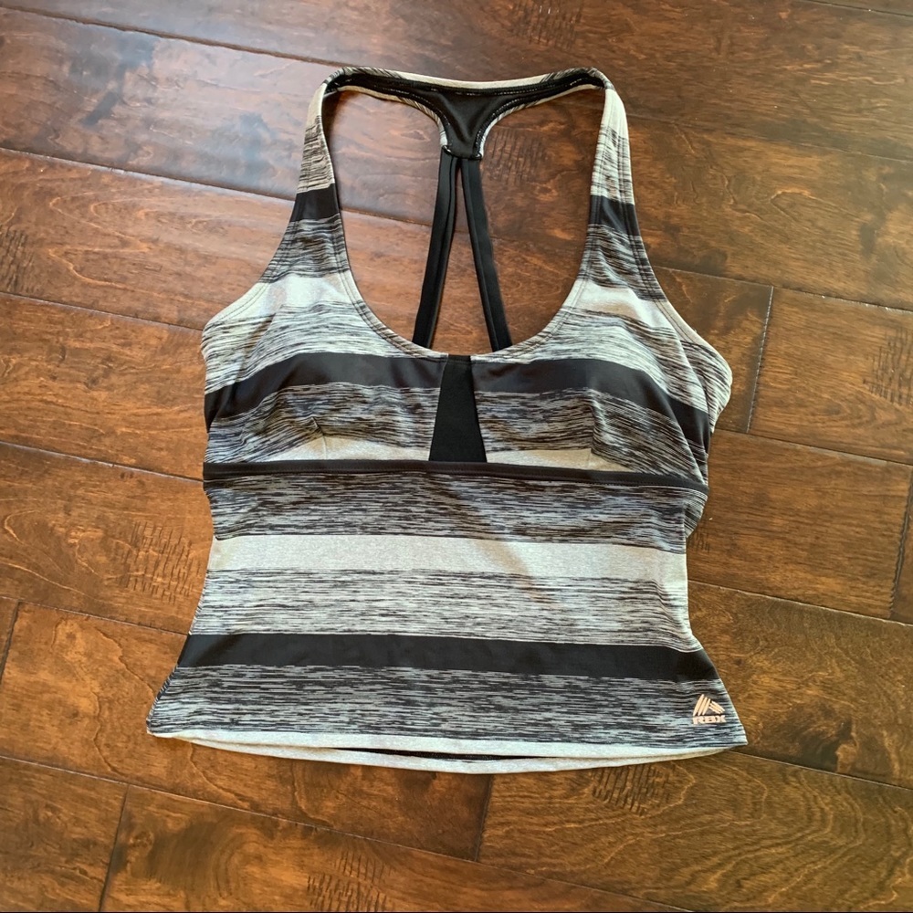 {RBX} Workout Y2K Black And White Top Size XL
